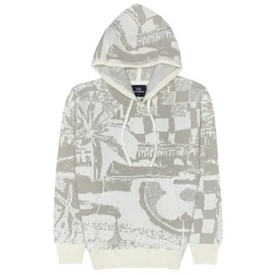 One In A Million Men Paradise Pullover Sweater Hoodie In Ecru In White