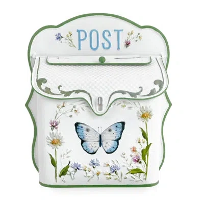 One Mailbox Wall Mount Mailboxes For Outside Vintage Mail Boxes For House Outside Metal Drop Box Antique In White