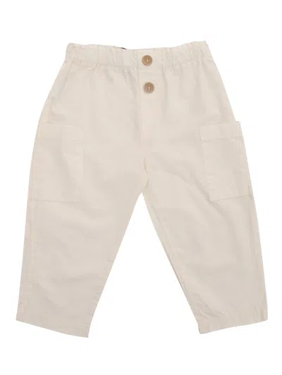 One More In The Family Cream Trousers In Beige