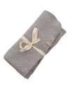 One More In The Family Gray Perforated Blanket In Gray