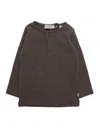 One More In The Family Henley T-shirt In Gray