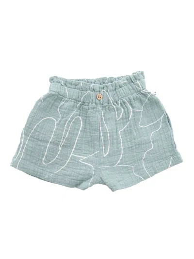 One More In The Family Light Green Shorts