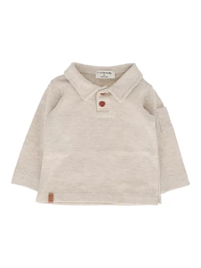 One More In The Family L.sleeve Polo In White