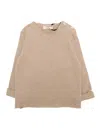 One More In The Family L.sleeve T-shirt In Beige