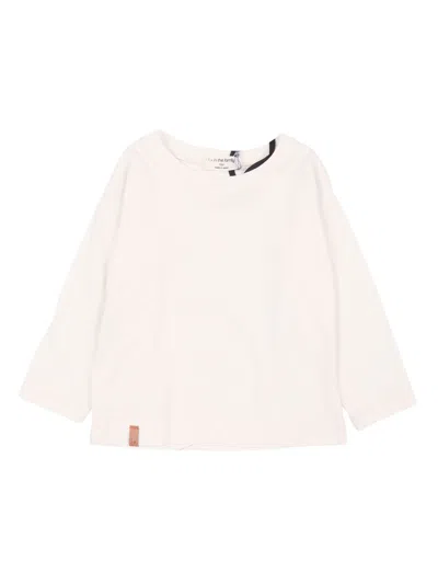 One More In The Family L.sleeve T-shirt In White