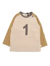 One More In The Family Number One T-shirt In Yellow