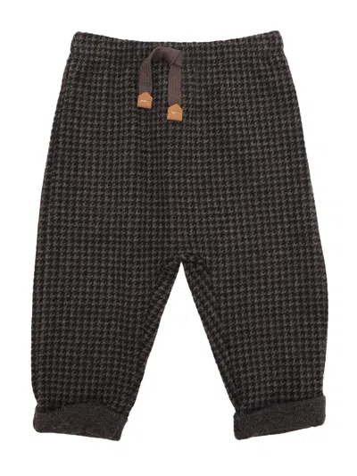 One More In The Family Kids' Pants In Gray