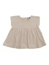 One More In The Family T-shirt With Ruffles In White