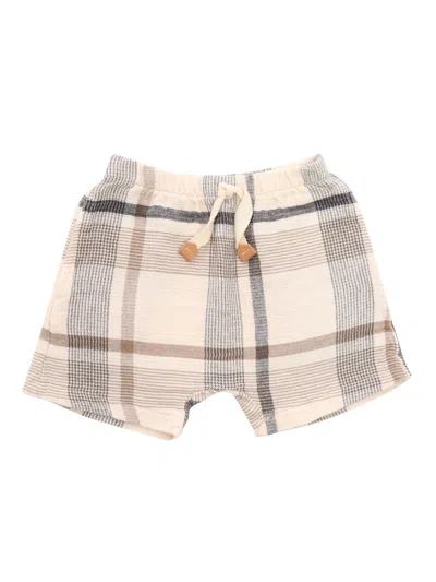 One More In The Family Tartan Patterned Trousers In Grey