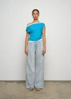 One Of Others Bardot Top In Azure/vanilla