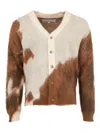 One Of These Days Horse Intarsia V-neck Cardigan