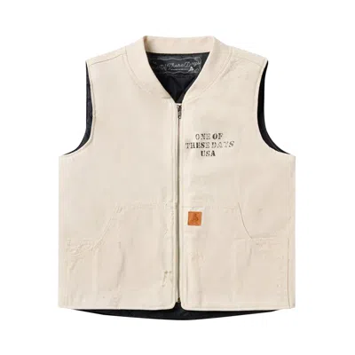 Pre-owned One Of These Days Altamont Vest 'natural' | Tan | Men's Size Xl