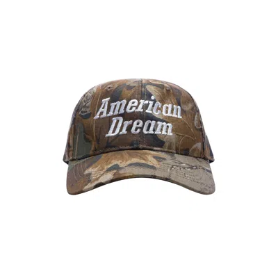 Pre-owned One Of These Days American Dream Hat 'camo' | Green | Men's Size Onesize