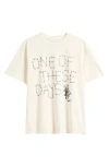 One Of These Days Barbed Graphic T-shirt In White