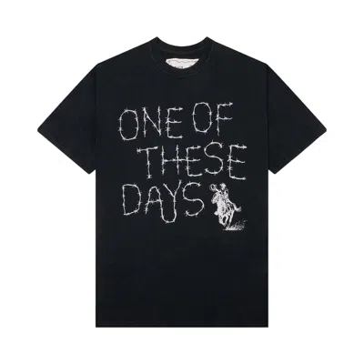 Pre-owned One Of These Days Barbed T-shirt 'hard Washed Black' | Men's Size Xl
