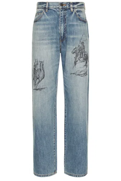 One Of These Days Better Days Straight Leg Jeans In Washed Denim