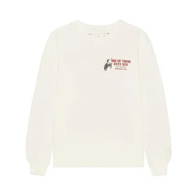 Pre-owned One Of These Days Break On Through Long-sleeve Shirt 'bone' | Cream | Men's Size Xl In White