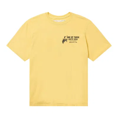Pre-owned One Of These Days Break On Through T-shirt 'summer Yellow' | Men's Size Xl