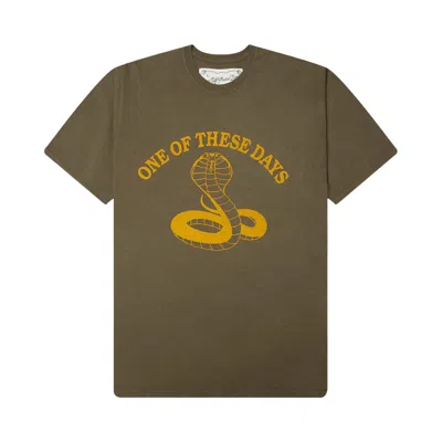 Pre-owned One Of These Days Cobra T-shirt 'army Green' | Men's Size M