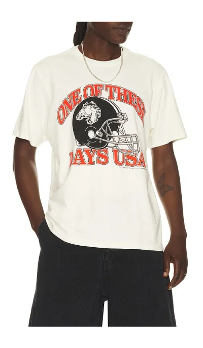 One Of These Days Days Usa Tshirt In Brown