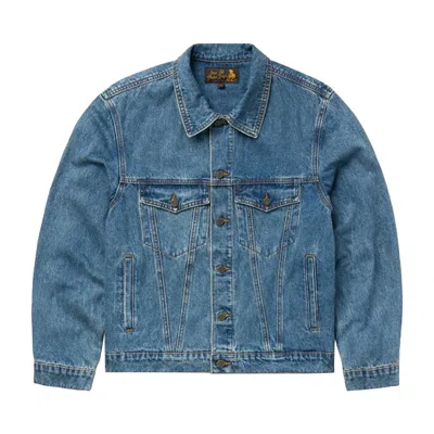 Pre-owned One Of These Days Denim Trucker Jacket 'washed Indigo' | Blue | Men's Size S