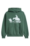 One Of These Days Driftin' Back Graphic Hoodie In Green