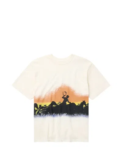 One Of These Days Driftin' Back Graphic-print T-shirt In White