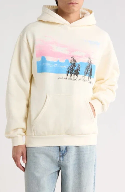 One Of These Days Drifting Fleece Graphic Hoodie In Neutral