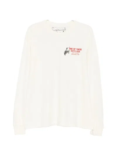 One Of These Days Graphic-print Long-sleeve Sweatshirt In Neutral