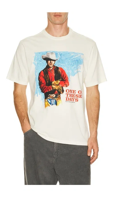 One Of These Days Heaven Can Wait Tee In White