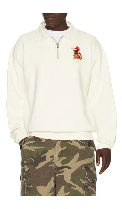 One Of These Days Lasso Sport Quarter Zip In Brown