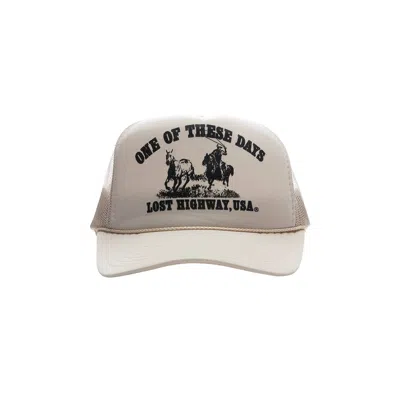Pre-owned One Of These Days Lost Highway Trucker 'tan' | Men's Size Onesize In Brown
