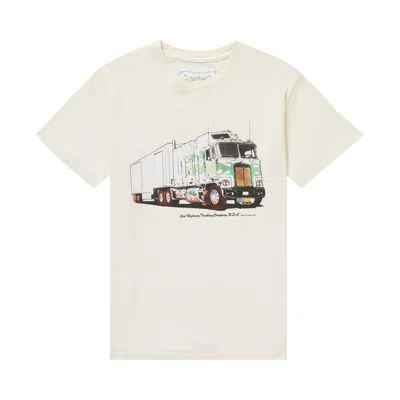 Pre-owned One Of These Days Lost Highway Trucking Tee 'bone' | White | Men's Size Xl