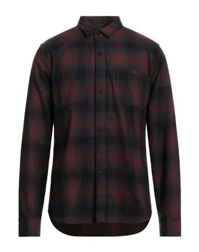 One Of These Days Man Shirt Burgundy Size M Textile Fibers In Red