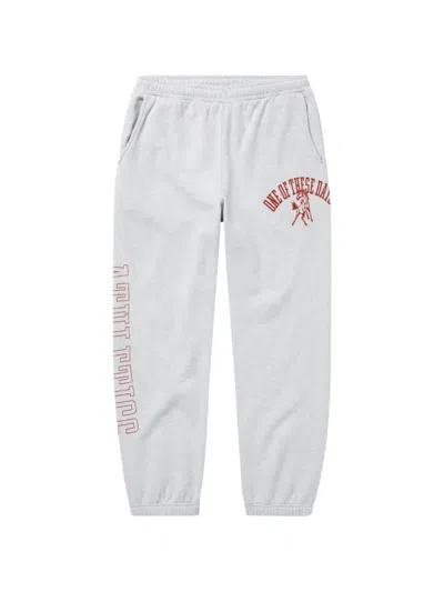 One Of These Days Mustang Athetics Logo-print Track Pants In Gray