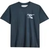 One Of These Days Mustang Cross Graphic T-shirt In Blue