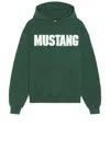 One Of These Days Mustang Hoody In Forest Green