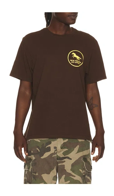 One Of These Days Painted Horse Tshirt In Brown