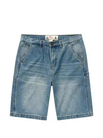 One Of These Days Painter Denim Shorts In Blue