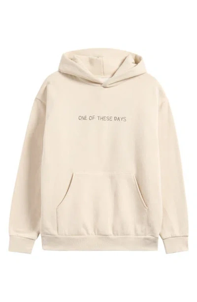One Of These Days Parade Graphic Hoodie In Bone