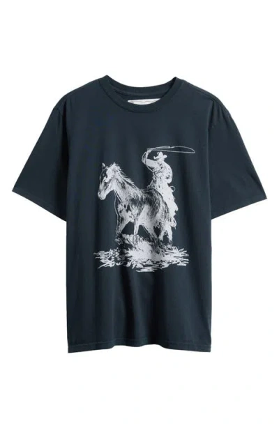 One Of These Days Reward Cotton Graphic T-shirt In Black