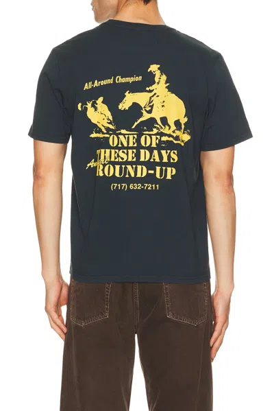 One Of These Days Round Up Tshirt In Black