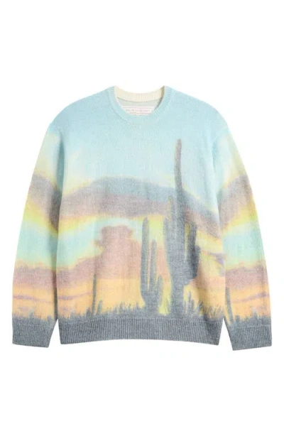One Of These Days Standing Room Crewneck Sweater In Blue