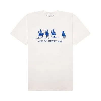 Pre-owned One Of These Days Team Logo Tee 'bone' | White | Men's Size S