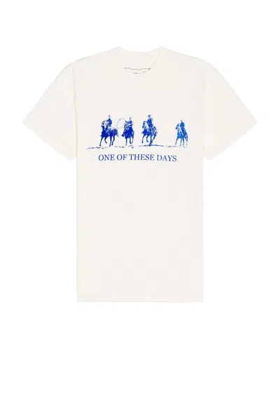 One Of These Days Team Logo Tee In White