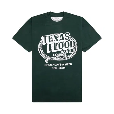 Pre-owned One Of These Days Texas Flood T-shirt 'washed Forest Green' | Men's Size L