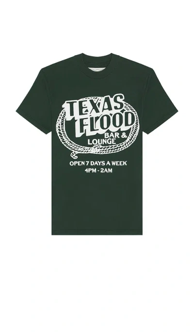 One Of These Days Texas Flood Tee In Green