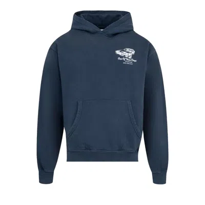 Pre-owned One Of These Days Tire Service Hoodie 'washed Navy' | Blue | Men's Size Xxl
