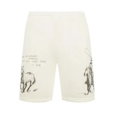 Pre-owned One Of These Days What Today Is For Sweat Shorts 'bone' | White | Men's Size M