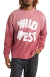 ONE OF THESE DAYS WILD WEST OMBRÉ COTTON GRAPHIC SWEATSHIRT